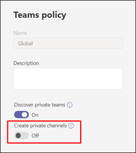 Teams - Allow members to create private channels